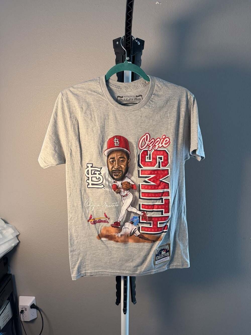 Mitchell & Ness St. Louis Cardinals Ozzie Smith T-Shirt Size S